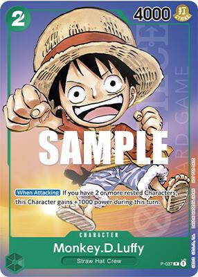 Monkey.D.Luffy (Anime Expo 2023) card from One Piece Promotion Cards