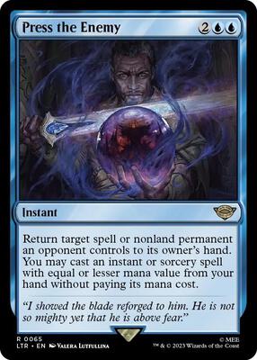 Press the Enemy card from Universes Beyond: The Lord of the Rings: Tales of Middle-earth
