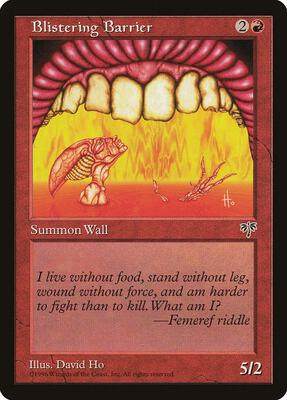 Blistering Barrier card from Mirage
