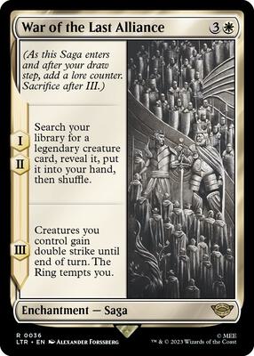 War of the Last Alliance card from Universes Beyond: The Lord of the Rings: Tales of Middle-earth