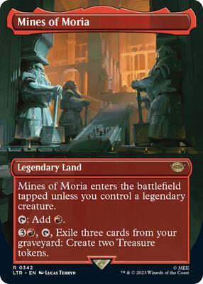 Mines of Moria (Borderless) card from Universes Beyond: The Lord of the Rings: Tales of Middle-earth
