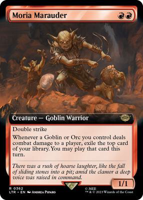 Moria Marauder (Extended Art) card from Universes Beyond: The Lord of the Rings: Tales of Middle-earth