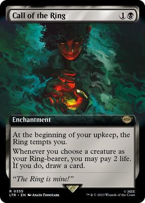 Call of the Ring (Extended Art) card from Universes Beyond: The Lord of the Rings: Tales of Middle-earth