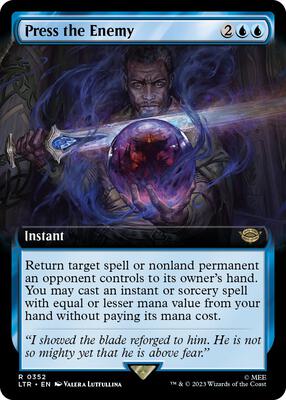 Press the Enemy (Extended Art) card from Universes Beyond: The Lord of the Rings: Tales of Middle-earth