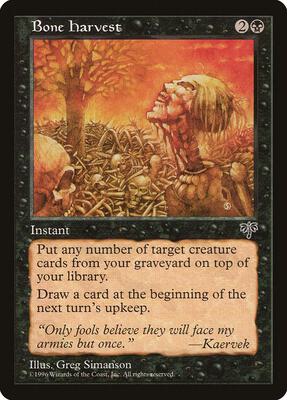 Bone Harvest card from Mirage
