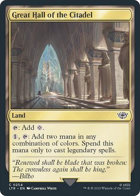 Great Hall of the Citadel card from Universes Beyond: The Lord of the Rings: Tales of Middle-earth