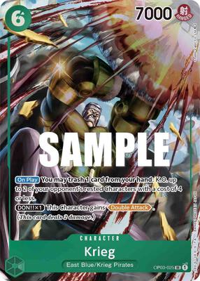 Krieg (Alternate Art) card from Pillars of Strength