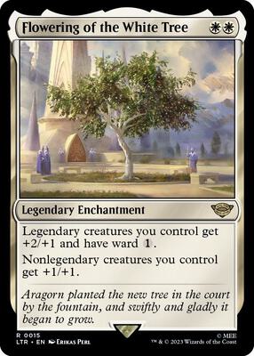 Flowering of the White Tree card from Universes Beyond: The Lord of the Rings: Tales of Middle-earth