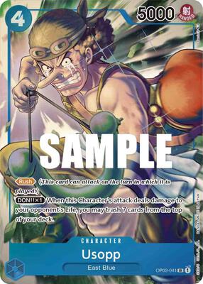 Usopp (Alternate Art) card from Pillars of Strength