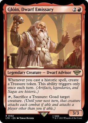 Gloin, Dwarf Emissary card from Universes Beyond: The Lord of the Rings: Tales of Middle-earth