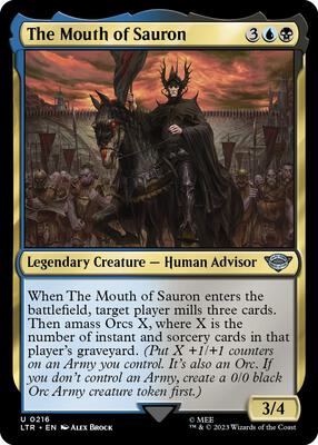 The Mouth of Sauron card from Universes Beyond: The Lord of the Rings: Tales of Middle-earth