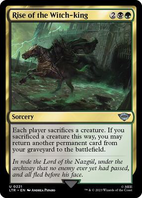 Rise of the Witch-king card from Universes Beyond: The Lord of the Rings: Tales of Middle-earth