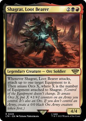 Shagrat, Loot Bearer card from Universes Beyond: The Lord of the Rings: Tales of Middle-earth