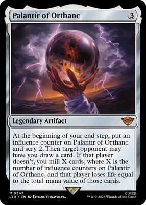 Palantir of Orthanc card from Universes Beyond: The Lord of the Rings: Tales of Middle-earth