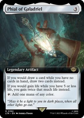 Phial of Galadriel (Extended Art) card from Universes Beyond: The Lord of the Rings: Tales of Middle-earth