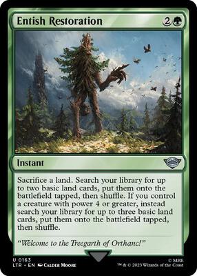Entish Restoration card from Universes Beyond: The Lord of the Rings: Tales of Middle-earth