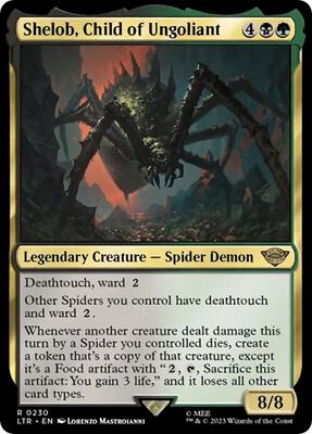 Shelob, Child of Ungoliant card from Universes Beyond: The Lord of the Rings: Tales of Middle-earth