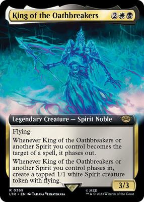 King of the Oathbreakers (Extended Art) card from Universes Beyond: The Lord of the Rings: Tales of Middle-earth