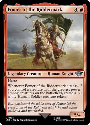 Eomer of the Riddermark card from Universes Beyond: The Lord of the Rings: Tales of Middle-earth