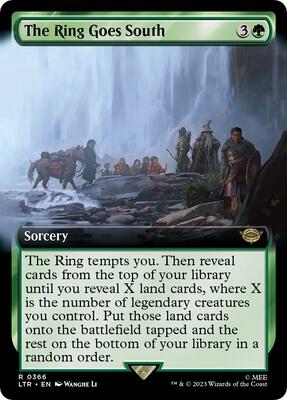 The Ring Goes South (Extended Art) card from Universes Beyond: The Lord of the Rings: Tales of Middle-earth