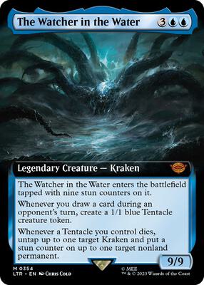 The Watcher in the Water (Extended Art) card from Universes Beyond: The Lord of the Rings: Tales of Middle-earth