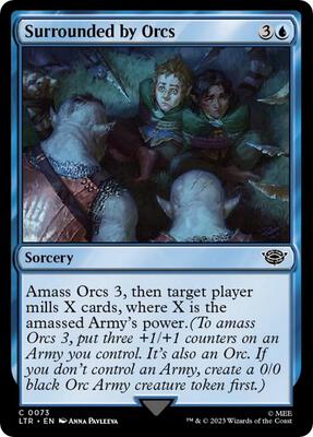 Surrounded by Orcs card from Universes Beyond: The Lord of the Rings: Tales of Middle-earth