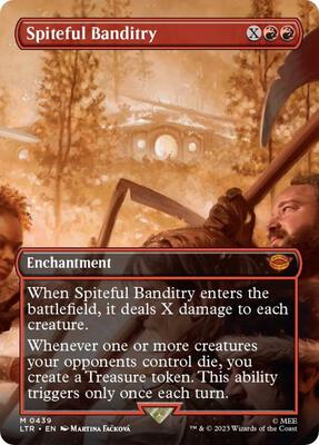 Spiteful Banditry (Borderless) card from Universes Beyond: The Lord of the Rings: Tales of Middle-earth