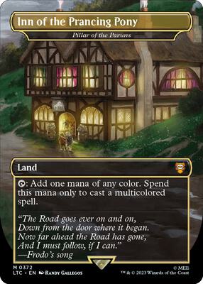 Inn of the Prancing Pony - Pillar of the Paruns (Borderless) card from Commander: The Lord of the Rings: Tales of Middle-earth