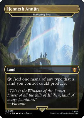 Henneth Annun - Reflecting Pool (Borderless) card from Commander: The Lord of the Rings: Tales of Middle-earth
