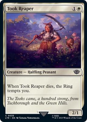 Took Reaper card from Universes Beyond: The Lord of the Rings: Tales of Middle-earth
