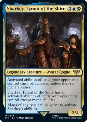 Sharkey, Tyrant of the Shire card from Universes Beyond: The Lord of the Rings: Tales of Middle-earth