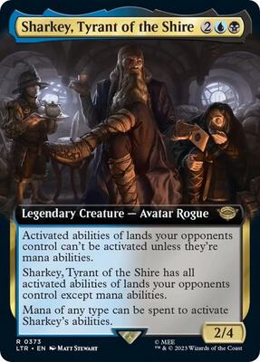 Sharkey, Tyrant of the Shire (Extended Art) card from Universes Beyond: The Lord of the Rings: Tales of Middle-earth