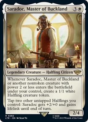 Saradoc, Master of Buckland card from Universes Beyond: The Lord of the Rings: Tales of Middle-earth