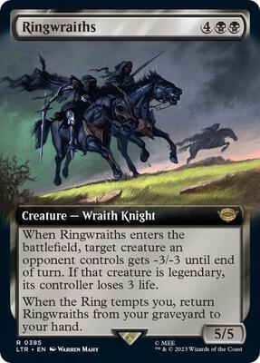 Ringwraiths (Extended Art) card from Universes Beyond: The Lord of the Rings: Tales of Middle-earth