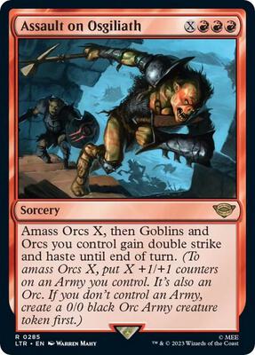 Assault on Osgiliath card from Universes Beyond: The Lord of the Rings: Tales of Middle-earth