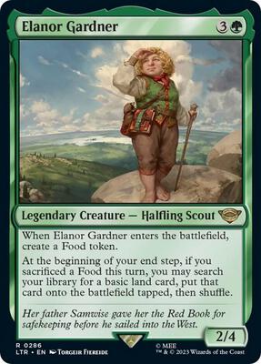 Elanor Gardner card from Universes Beyond: The Lord of the Rings: Tales of Middle-earth