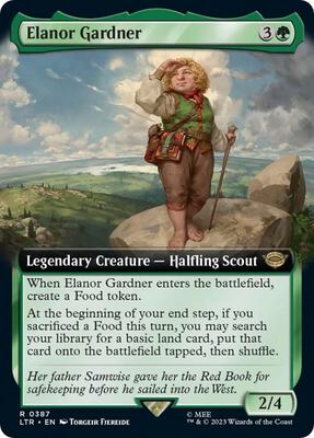 Elanor Gardner (Extended Art) card from Universes Beyond: The Lord of the Rings: Tales of Middle-earth