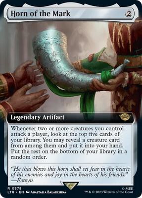 Horn of the Mark (Extended Art) card from Universes Beyond: The Lord of the Rings: Tales of Middle-earth