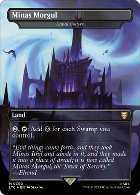 Minas Morgul - Cabal Coffers (Borderless) (Surge Foil) card from Commander: The Lord of the Rings: Tales of Middle-earth
