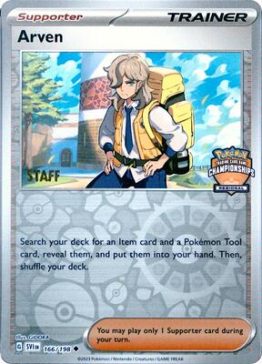 Arven - 166/198 (Regional Championships) [Staff] card from League & Championship Cards