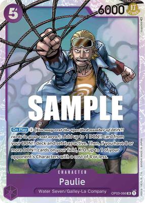 Paulie card from Pillars of Strength