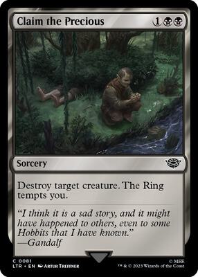 Claim the Precious card from Universes Beyond: The Lord of the Rings: Tales of Middle-earth
