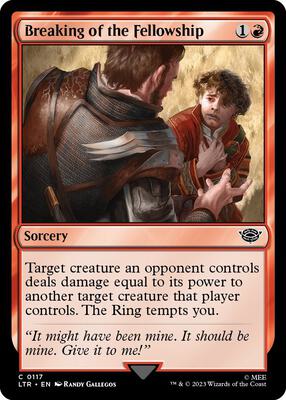 Breaking of the Fellowship card from Universes Beyond: The Lord of the Rings: Tales of Middle-earth