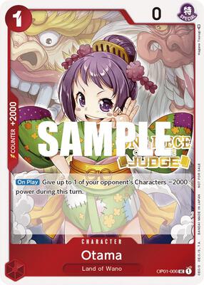 Otama (Judge) card from One Piece Promotion Cards