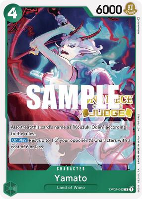 Yamato (Judge) card from One Piece Promotion Cards