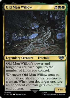 Old Man Willow card from Universes Beyond: The Lord of the Rings: Tales of Middle-earth
