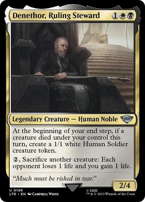 Denethor, Ruling Steward card from Universes Beyond: The Lord of the Rings: Tales of Middle-earth
