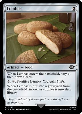 Lembas card from Universes Beyond: The Lord of the Rings: Tales of Middle-earth