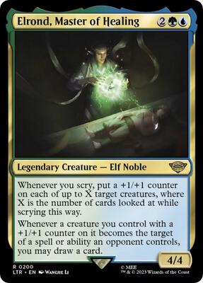 Elrond, Master of Healing card from Universes Beyond: The Lord of the Rings: Tales of Middle-earth