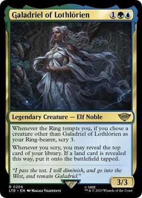 Galadriel of Lothlorien card from Universes Beyond: The Lord of the Rings: Tales of Middle-earth